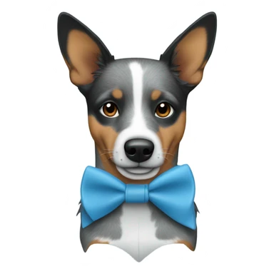 Blue Heeler in blue heels sticker