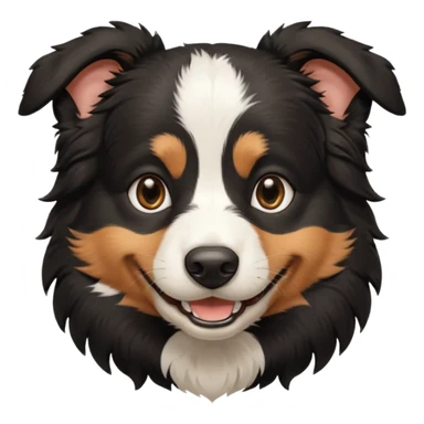 smille black bordercollie sticker