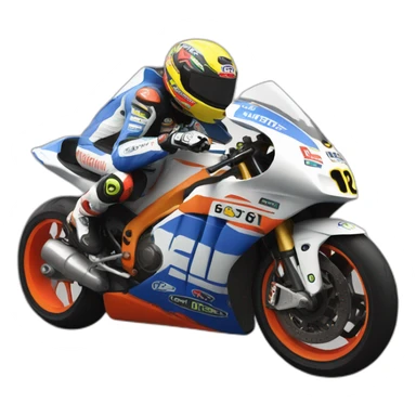 Une moto Gp sticker
