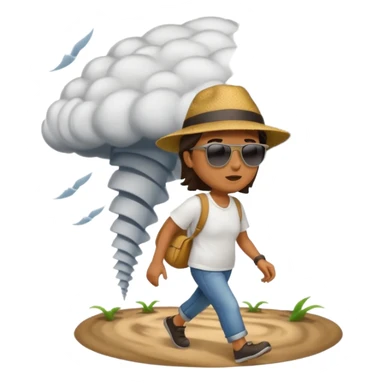 wiling around in the nado sticker