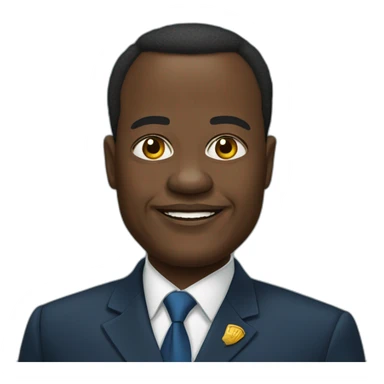 Président du Congo Brazzaville sticker