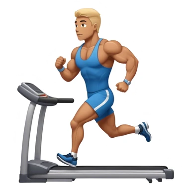 bodybuilder Treadmill sticker