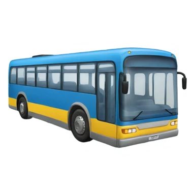 autobus amarillo y azul sticker
