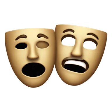 Comedy/tragedy masks sticker