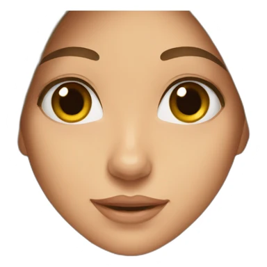 Tall girl with Brown long Hair and Brown eyes sticker