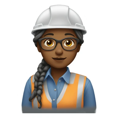 Girl who is engineer sticker