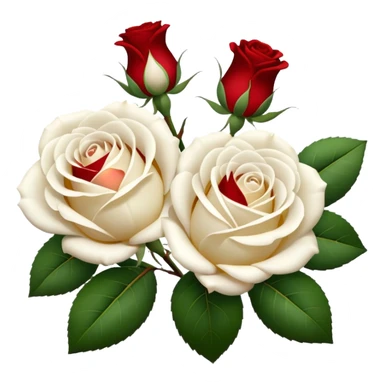 white roses only sticker