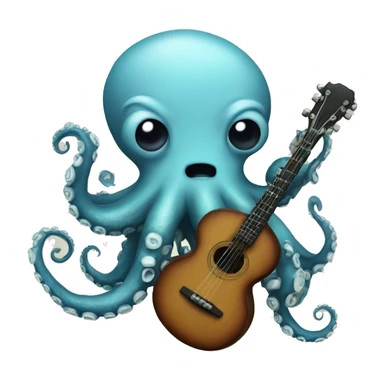octopus and banjo sticker
