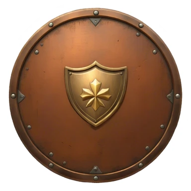 bronze shield sticker