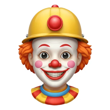 clown with helmet sticker