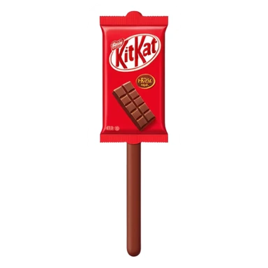 One Kitkat Chocolate Stick in the signature red packaging is slightly open sticker
