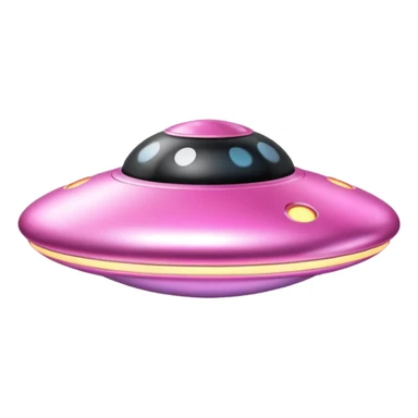 pink UFO sticker