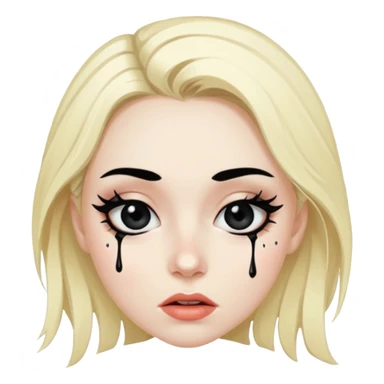 Crying alternative girl sticker