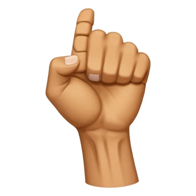 veiny fist backview sticker