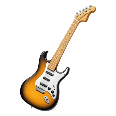 Bana elektronik gitar emojisi yap ama bir tane yüz emojisinin elinde olsun elektronik gitar siyah olsun  sticker