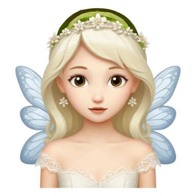 Fairy in a wedding dress sticker