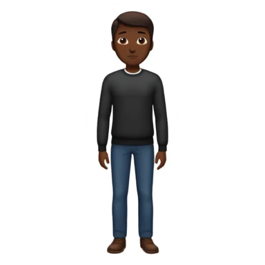 man silohuette standing sticker