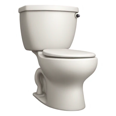 A toilet with a happy face sticking out sticker