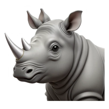 cinematic-noble-rhinoceros-portrait-emoji,-poised,-with-a-massive,-powerful-build-and-a-thick,-hide-of-slate-gray,-deep-set-soulful-piercing-eyes,-simplified-yet-sharp-and-sophisticated-features,-highly-detailed, with large black eyes, szoomed out showing houlders sticker