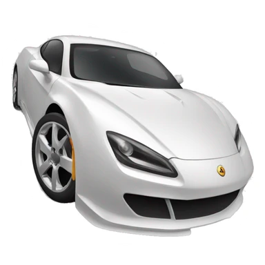 sportscar on white ground sticker
