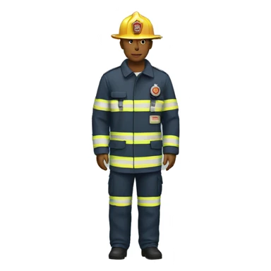 a fireman uniform clothe item sticker
