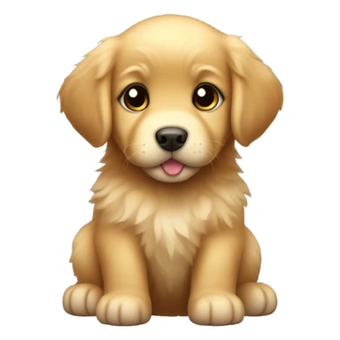 Baby golden retriever sticker