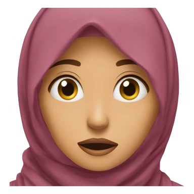 hijabi scared sticker