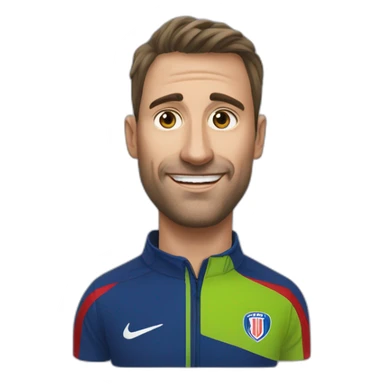 Nicolas Seube entraîneur du stade malherbe de Caen sticker
