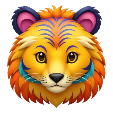 jungle animal sticker