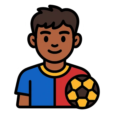 Lamine Yamal in football kit sticker