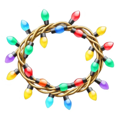 Christmas lights strand sticker