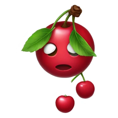 Cherry with bow sticker