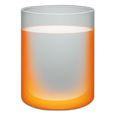 orange circle glass sticker