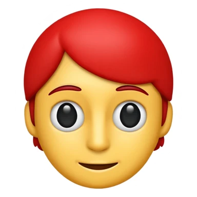 simple emoji inspired by the logo of École Polytechnique Fédérale de Lausanne (EPFL), recognizable shape, red and black colors, no text sticker