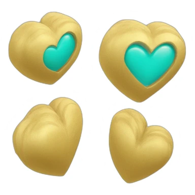 Cœur turquoise sticker