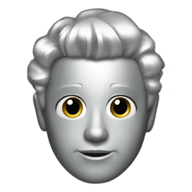 silver disco sticker