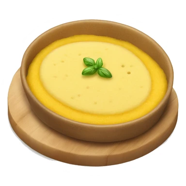 Mamaliga Polenta Romanian dish. Add some grill stripes and some grated cheese sticker