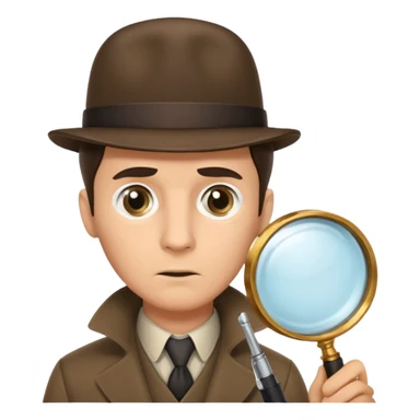 detective, Sherlock Homes, magnifying glass sticker