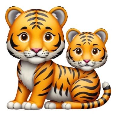 A Tiger & A Snow Leopard sticker
