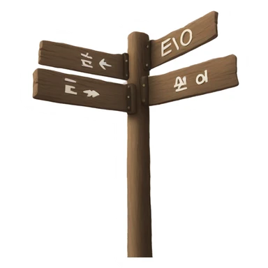 Signpost sticker