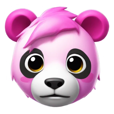 Fortnite pink panda skin sticker