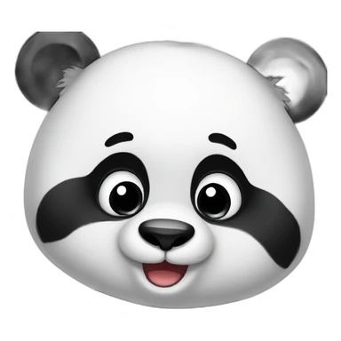 Panda saying bye sticker