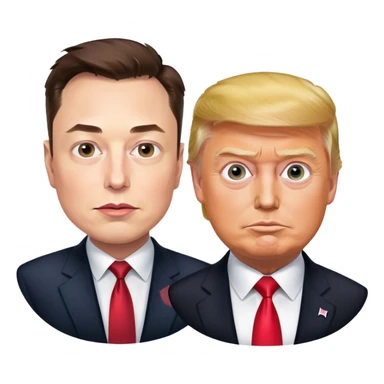 Elon and trump making spyware sticker