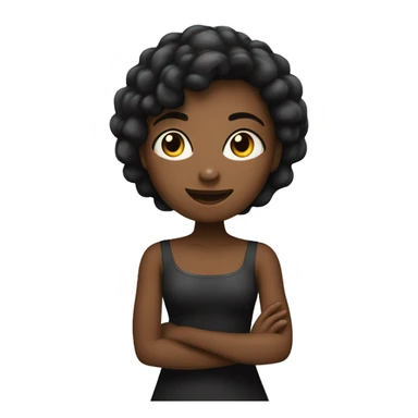 Fille noir avec des nattes sticker