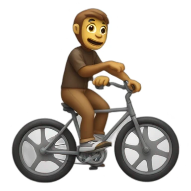 SINGE SUR UN VELO sticker