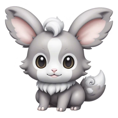Minccino-Espurr-Cinccino-creature-hybrid sticker