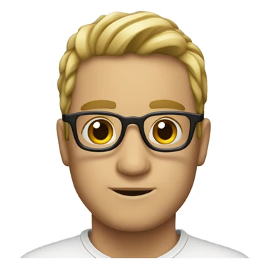 pelirroja con lentes sticker