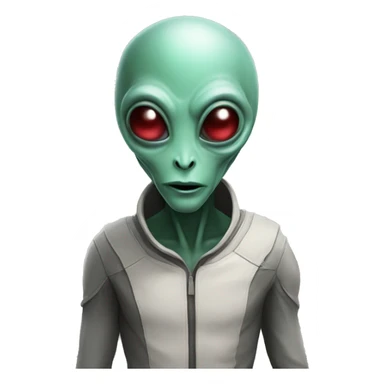 alien visiting me sticker