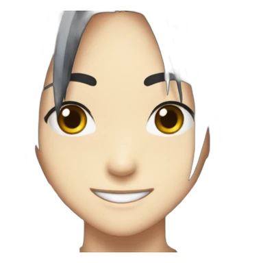 Rukia Kuchiki smiling sticker