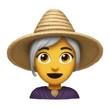 Angela Arzu, disfrazada de bruja sticker